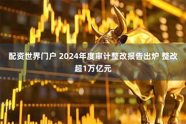 配资世界门户 2024年度审计整改报告出炉 整改超1万亿元